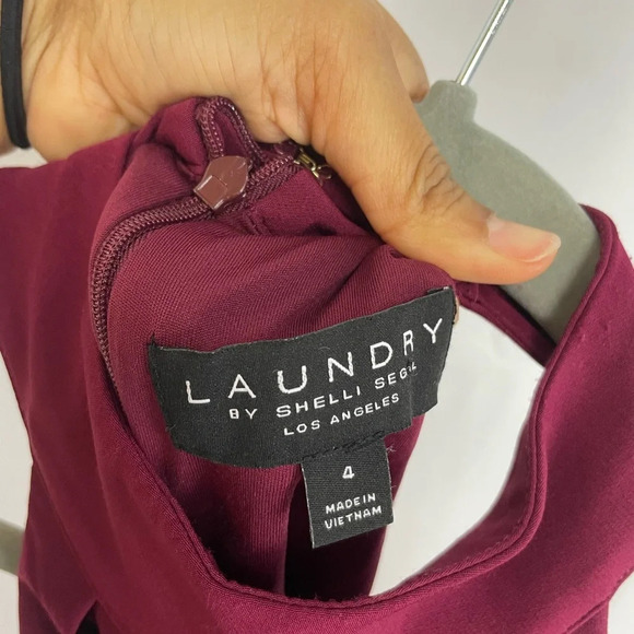 NWT Laundry Wine Sleeveless Mermaid Dress 4 - Picture 11 of 11